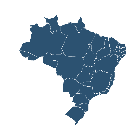 Mapa de cobertura Brasil